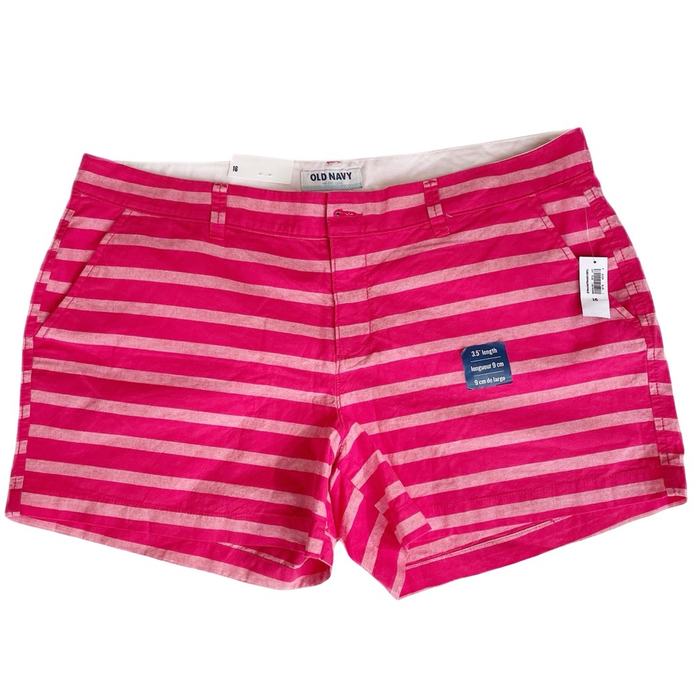 Old Navy Pink Striped Shorts